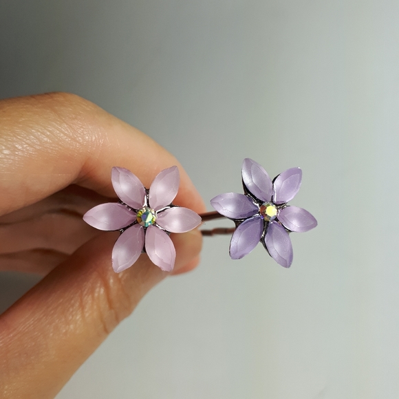 NWOT Hairpins for Updo Hairstyles (pink/purple) - Picture 5 of 5